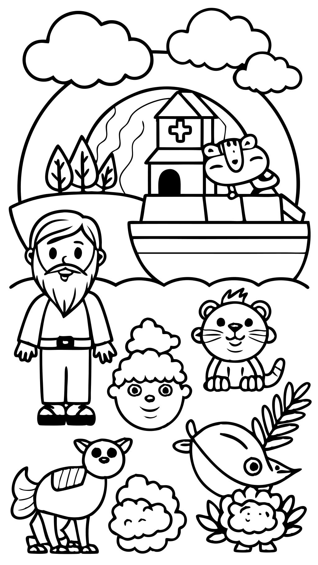 sunday school coloring pages